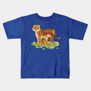 Mother and son tiger Kids T-Shirt